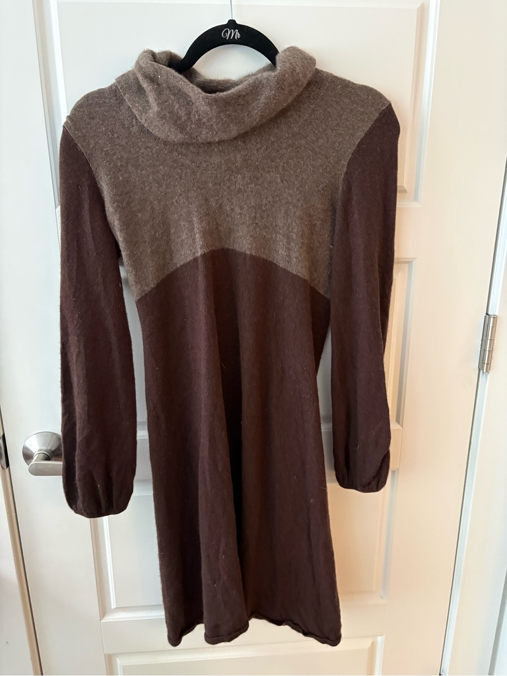 100% Cashmere Turtleneck Mini Dress